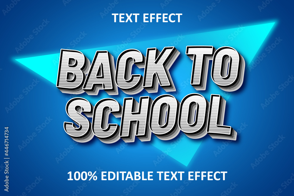 Double Editable Text Effect Silver Blue Double Editable Text Effect Silver Blue