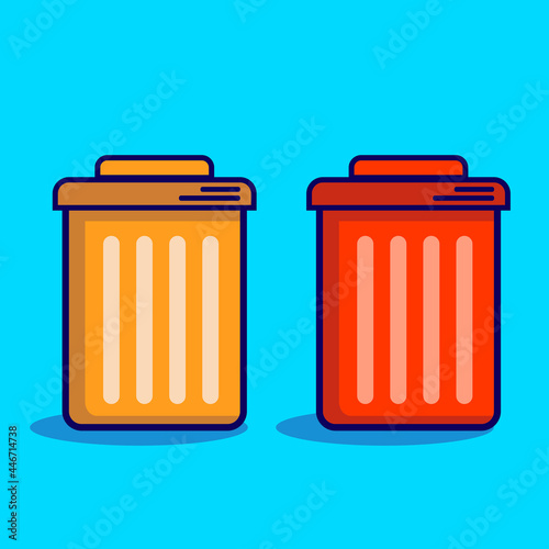 Trash can,garbage can,rubbish bin icon