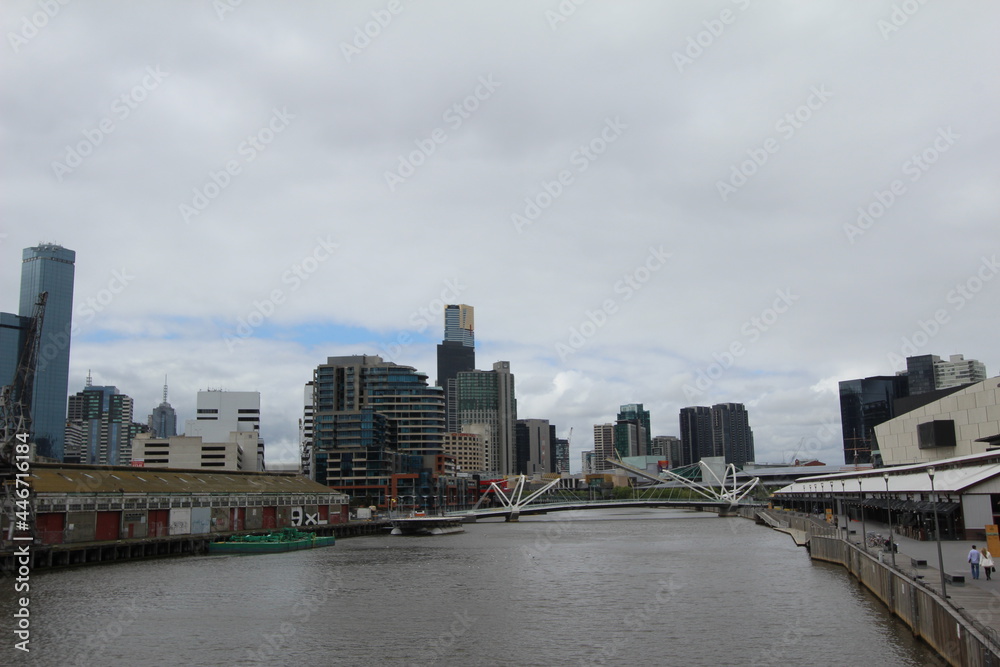 Fototapeta premium Docklands, Melbourne, Victoria, Australia