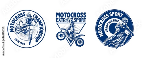 Fotografia motorcross logo design
