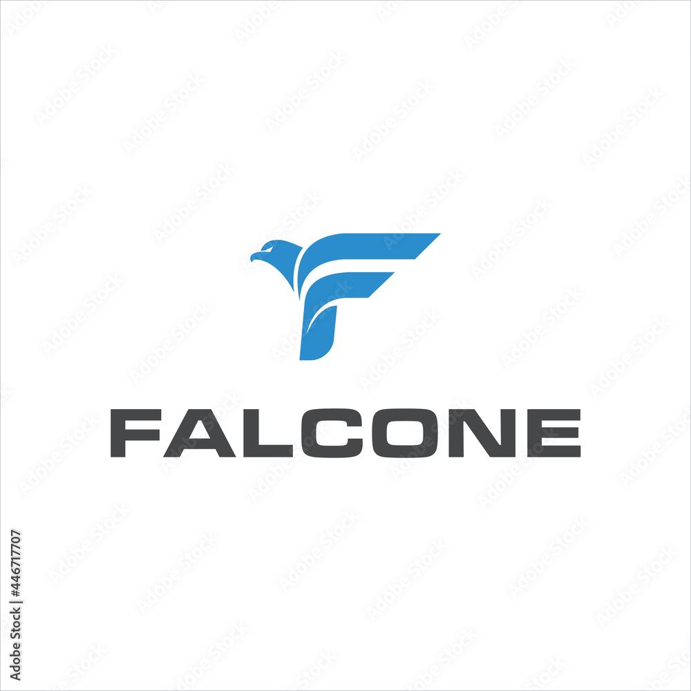 creative simple logo design initial F falcon creative simple logo design initial F falcon