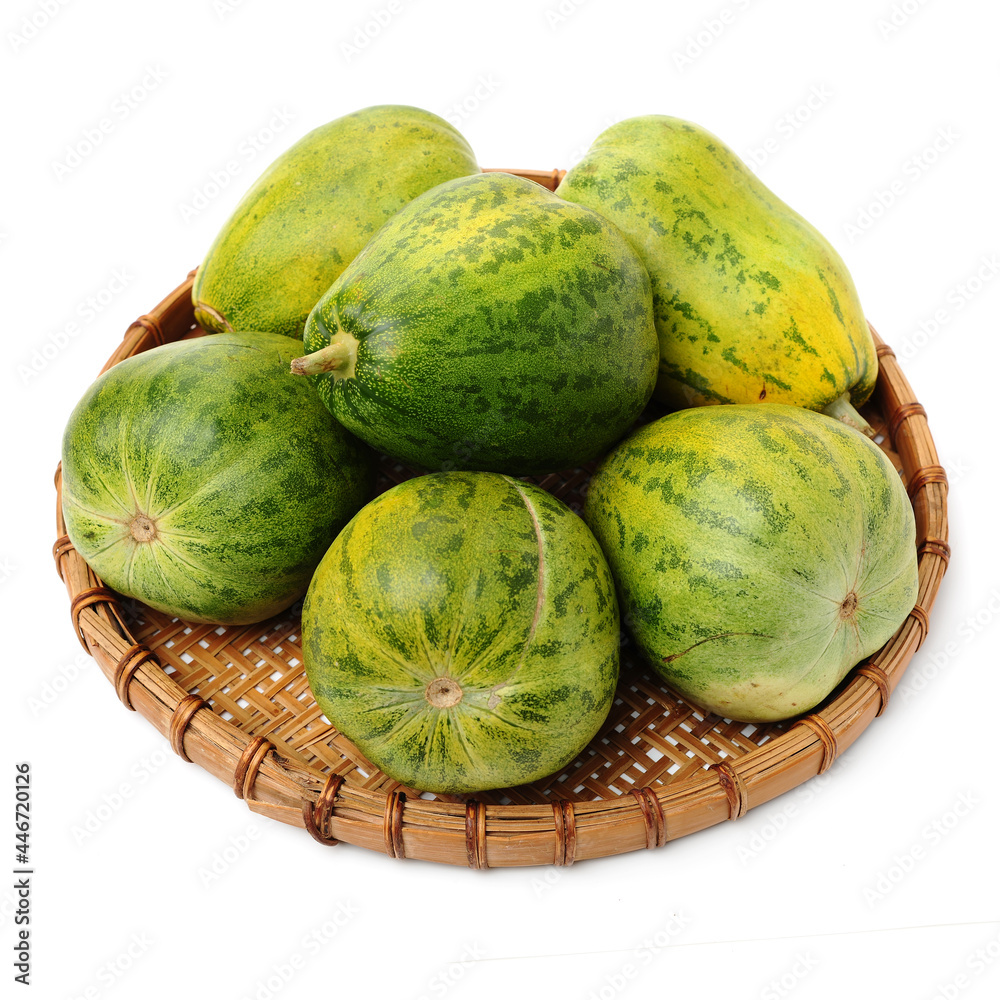 muskmelon on a white background muskmelon on a white background