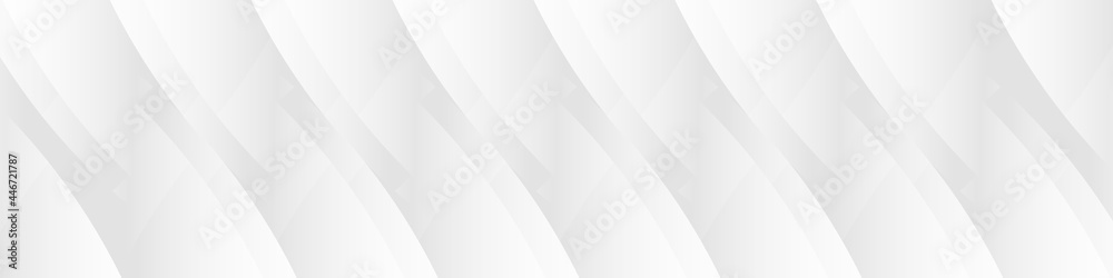 White abstract geometric halftone pattern graphic design horizontal wide banner presentation background template. Vector illustration. White abstract geometric halftone pattern graphic design horizontal wide banner presentation background template. Vector illustration.