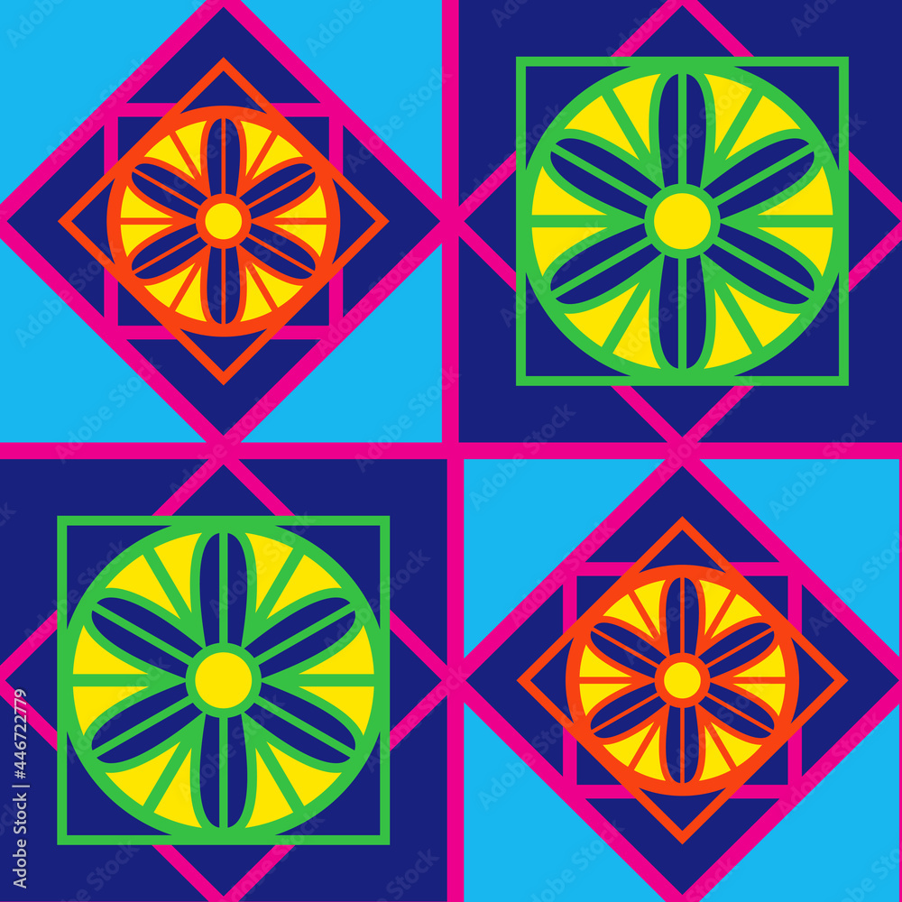 Geometric multicolor pattern Geometric multicolor pattern