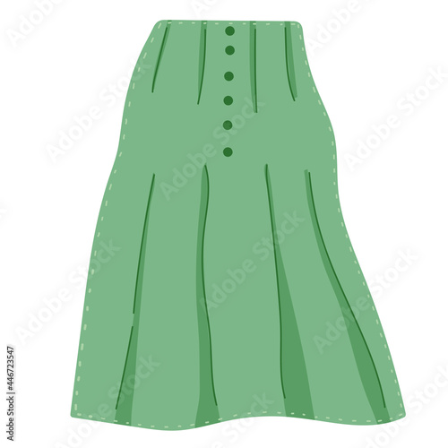 green skirt fashion
