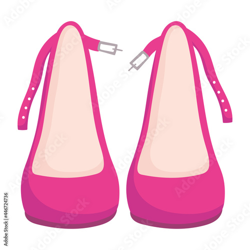 pink female shoes