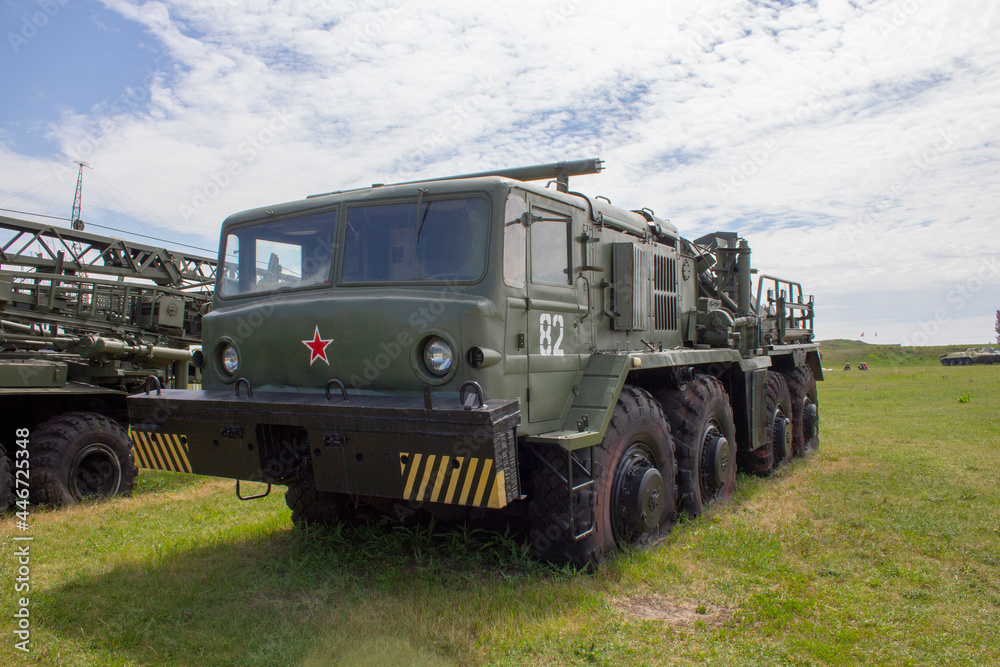 MAZ-537. Heavy evacuation transporter KET-T. Park complex of history of technology named after K.G. Sakharov in Togliatti. Russia MAZ-537. Heavy evacuation transporter KET-T. Park complex of history of technology named after K.G. Sakharov in Togliatti. Russia