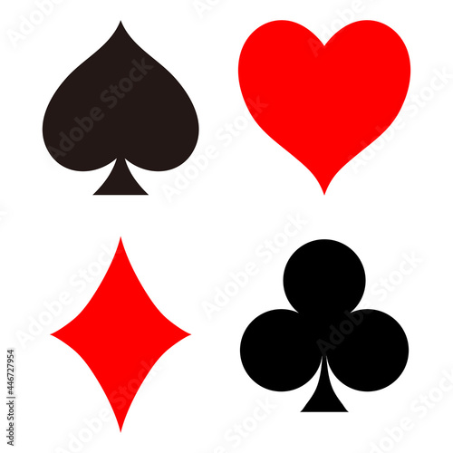 トランプスートのベクターイラスト