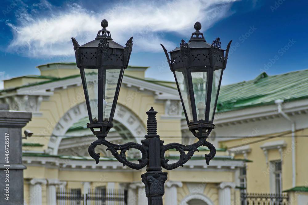 Street lighting lanterns in the old style