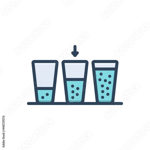 Color illustration icon for medium