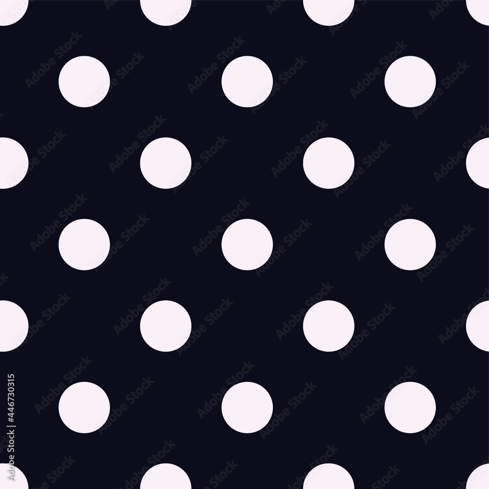 vector print of peas, seamless white circles for print or clothes