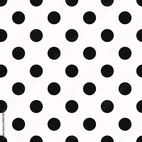 vector print of peas, seamless black circles for print or clothes