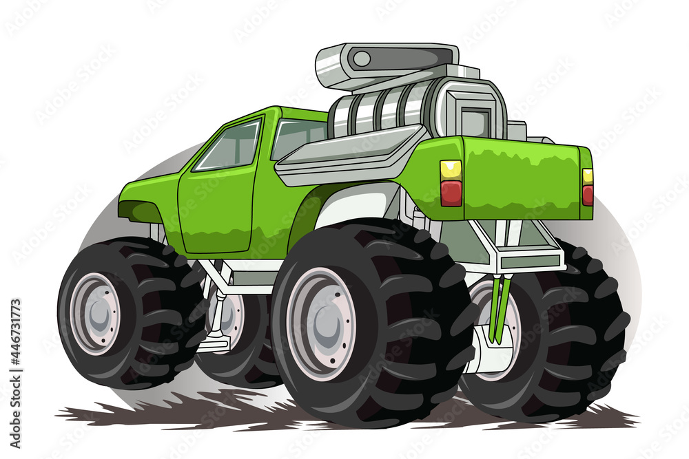 Obraz premium monster truck modification vector