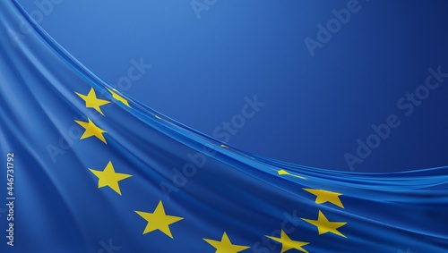Abstract Europe Flag 3D Render (3D Artwork)