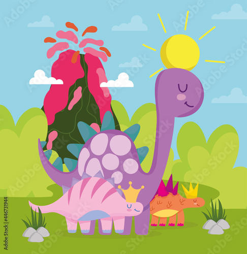 cute dinosaurs cartoon