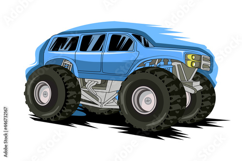 monster truck off road vector