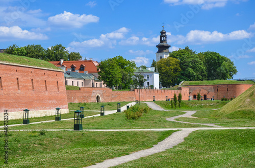 Fortifications of the fortress and city of Zamosc. Zamość is a historical city in southeastern Poland and a UNESCO World Heritage Site. photo