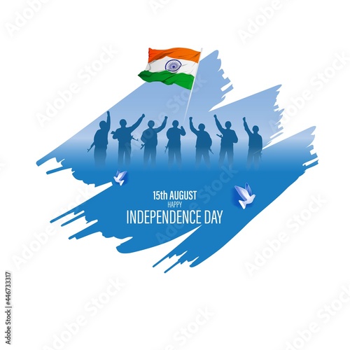 vector illustration for Indian independence day-15 august