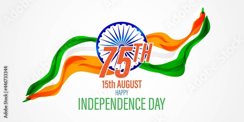 Fotótapéta vector illustration for Indian independence day-15 august