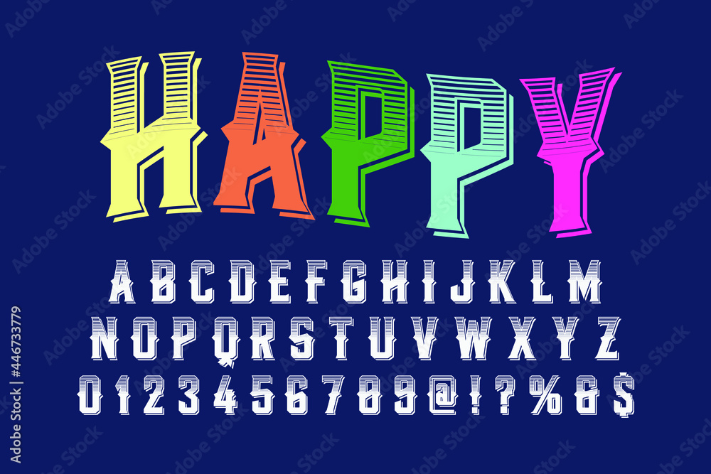 Font alphabet Script Typeface handcrafted handwritten vector label ...