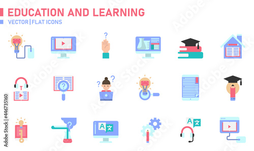 Education and Learning icon for website, application, printing, document, poster design, etc.