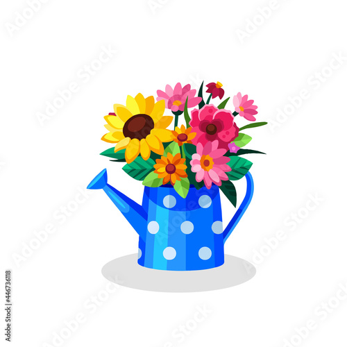 Beautiful Flower vase Vector Illustration Art