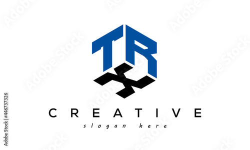 TRX triangle letter with circle logo	