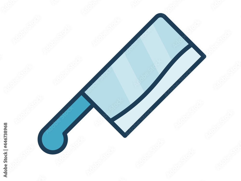 butcher knife single isolated icon with filled line style butcher knife single isolated icon with filled line style