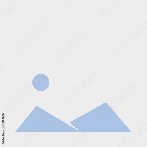 Free Download Geometric Mountains silhouette landscape art poster illustration - GFXLoad