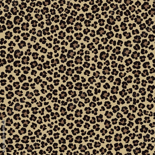 in vector leopard print. seamless leopard skin for clothing or print