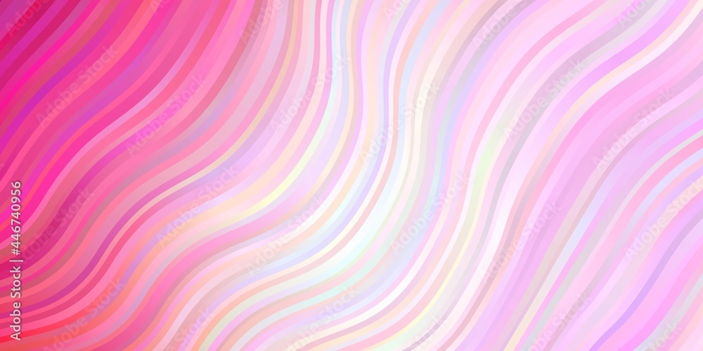 Fototapeta premium Light Pink vector layout with wry lines.
