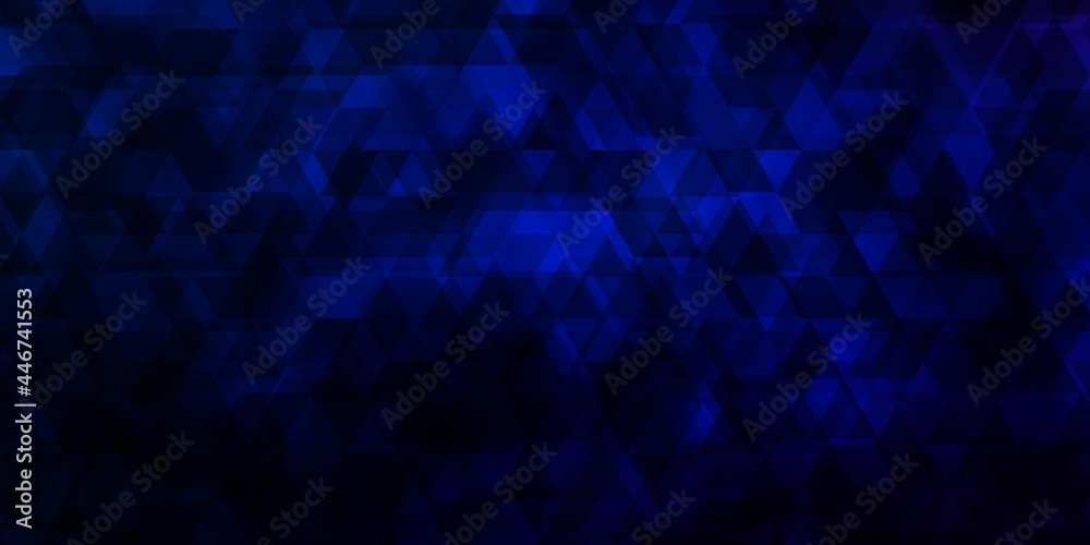 Dark BLUE vector backdrop with lines, triangles. Dark BLUE vector backdrop with lines, triangles.