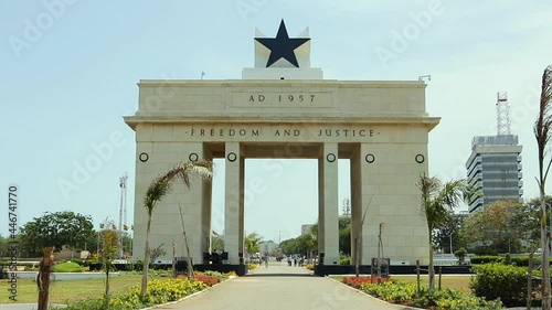 ACCRA,REPUBLIC OF GHANA - APRIL 30,2018:Independence Memorial Arch at Independence Square in the center of Accra