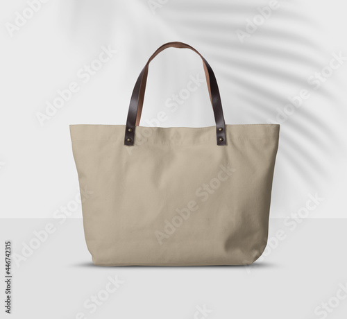 Canvas tote bag mockup template