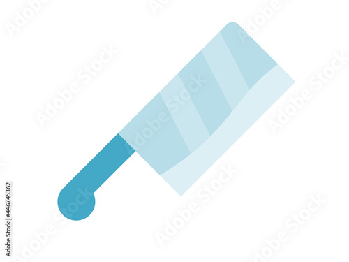 butcher knife single isolated icon with flat style