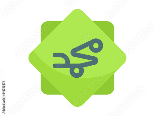 muhammad prophet islam word single isolated icon with flat style