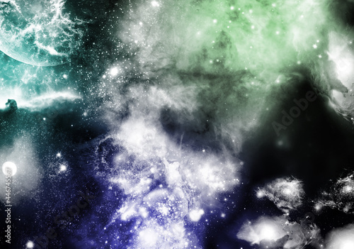 abstract colorful space with stars and galaxy background bg wallpaper