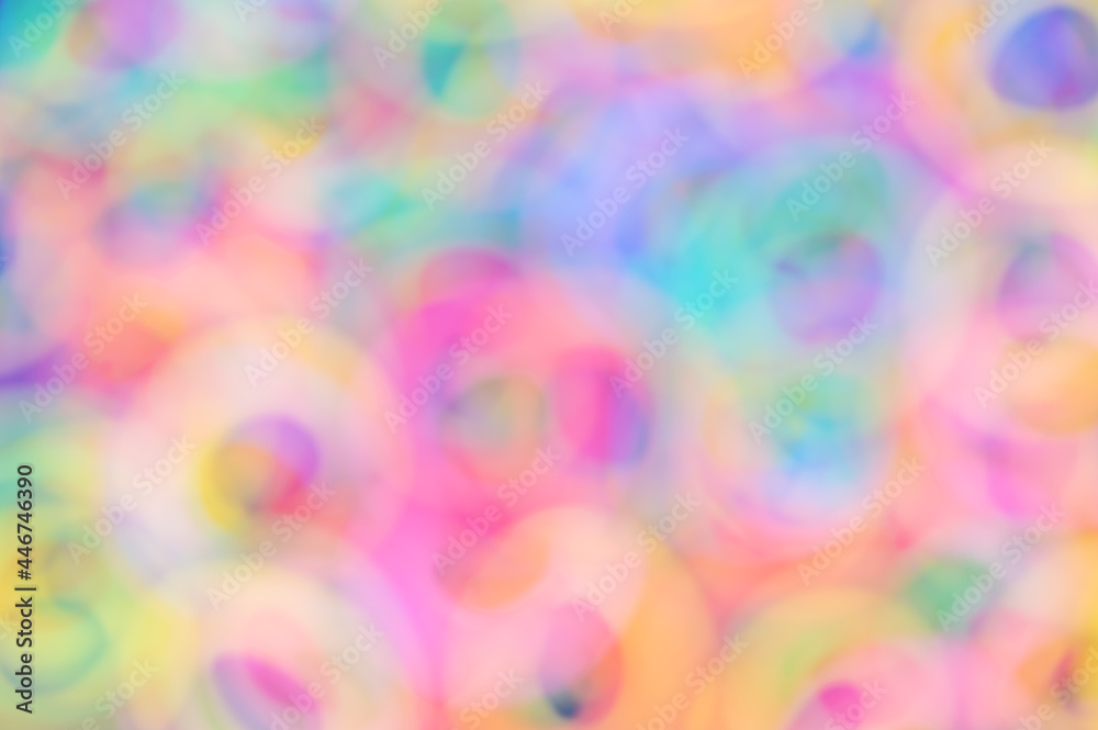 Abstract blur full color circle texture