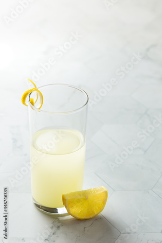 fresh lemonade with lemon