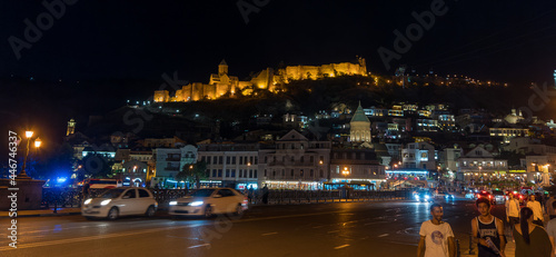 Tbilisi by night, Georgia photo