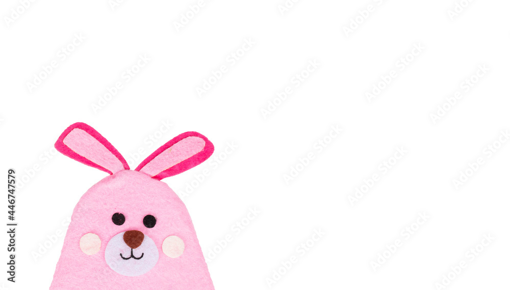 Rabbit, bunny made of bright fabric Rabbit, bunny made of bright fabric