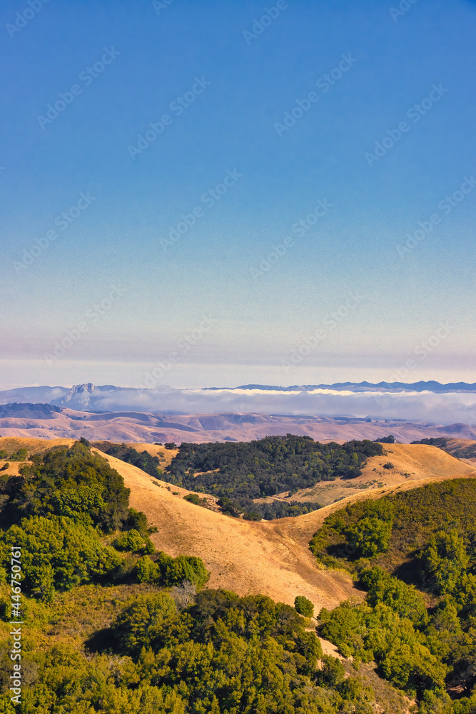 View from Green Valley of Central California coast
