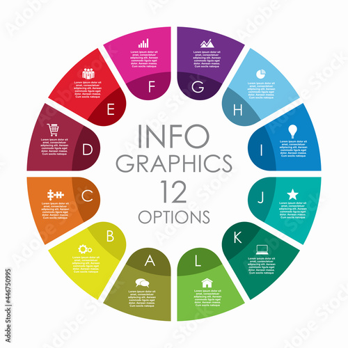 Infographic design template with place for your data. Vector illustration. photo