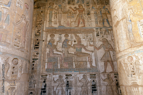 Medinet Habu - Temple of Ramesses III - ( Relief Art ) photo