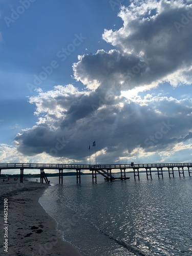 Bild auf Leinwand Seebrücke