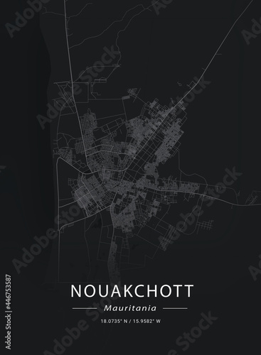 Map of Nouakchott, Mauritania