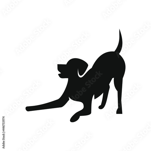 flat logos with pet shop Vector Logo 