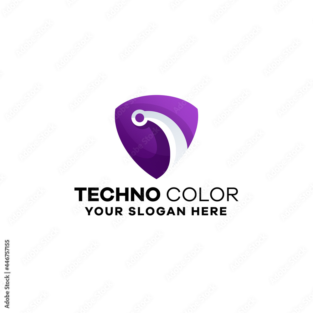 Technology Gradient Logo Template