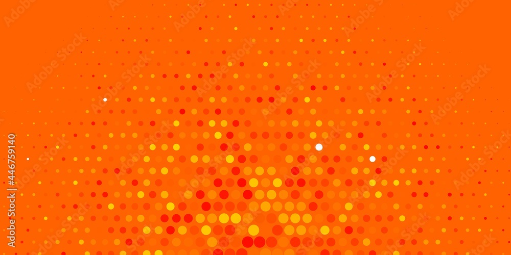 Light Orange vector layout with circle shapes. Light Orange vector layout with circle shapes.