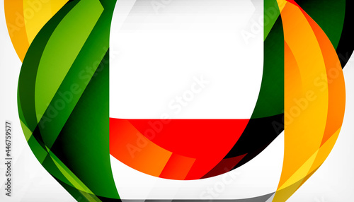Abstract square shape with overlapping waves, minimal geometric background. Vector Illustration For Wallpaper, Banner, Background, Landing Page Free Download Abstract square shape with overlapping waves, minimal geometric background. Vector Illustration For Wallpaper, Banner, Background, Landing Page - GFXLoad